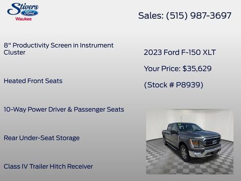 Certified 2023 Ford F150 XLT w/ Equipment Group 302A High AWD/4WD image 40