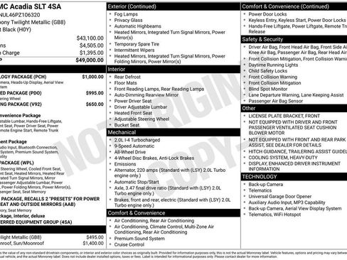 Used 2023 GMC Acadia SLT w/ Technology Package image 9