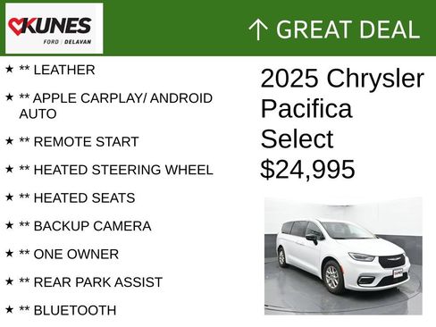 Used 2025 Chrysler Pacifica Select FWD image 2