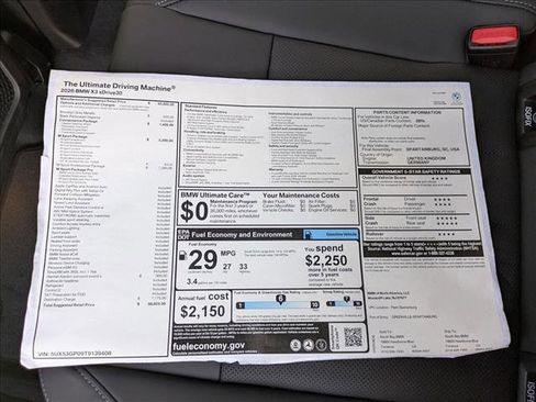 New 2026 BMW X3 xDrive30 w/ M Sport Package image 18