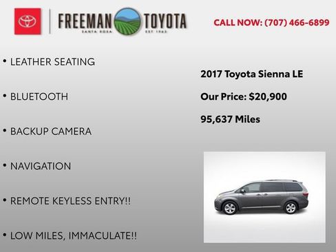 Used 2017 Toyota Sienna LE FWD image 5