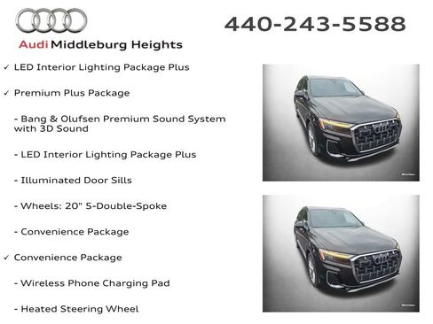 Used 2025 Audi Q7 3.0T Premium Plus w/ Premium Plus Package AWD/4WD image 2