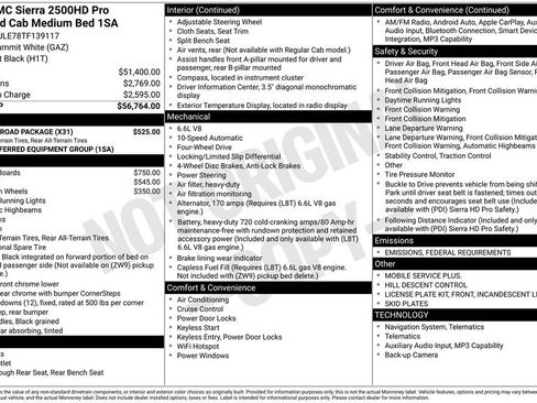 New 2026 GMC Sierra 2500 Pro w/ X31 Off-Road Package image 10