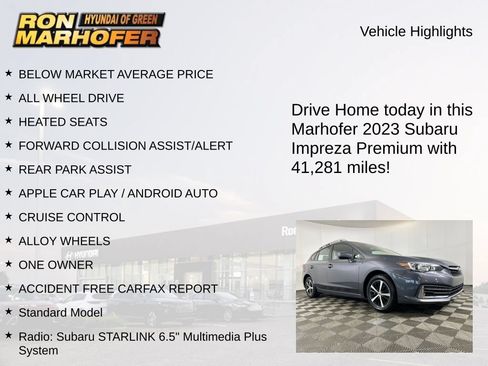 Used 2023 Subaru Impreza 2.0i Premium AWD/4WD image 14