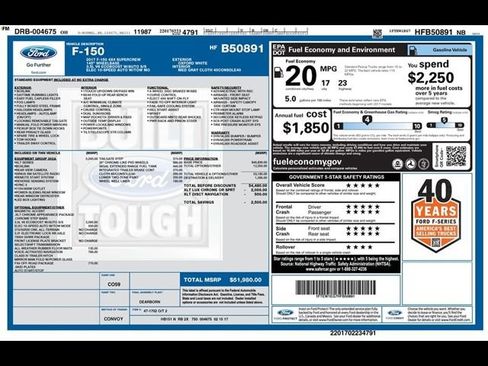 Used 2017 Ford F150 XLT w/ Equipment Group 302A Luxury image 30