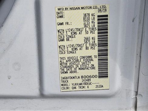 Used 2020 Nissan NV 1500 S image 23