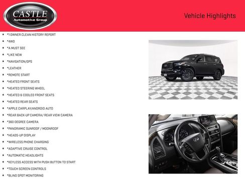 Used 2024 INFINITI QX80 Premium Select w/ Cargo Package AWD/4WD image 3