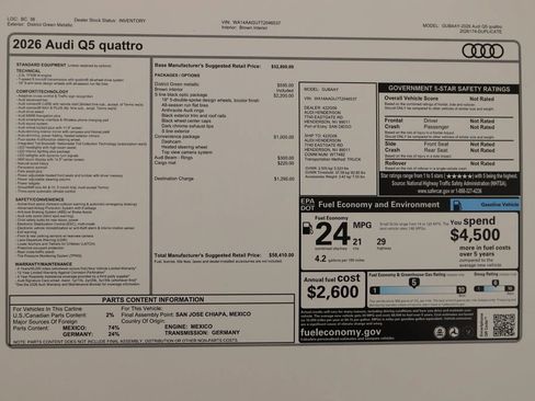 New 2026 Audi Q5 2.0T AWD/4WD image 36