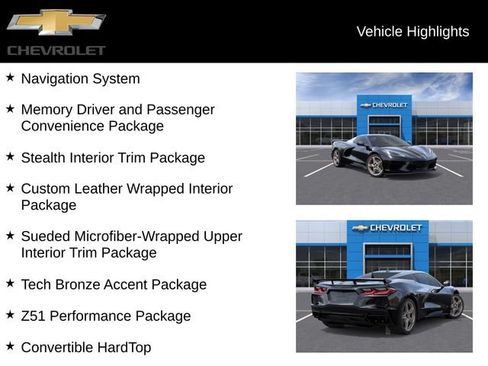 New 2026 Chevrolet Corvette Stingray Premium Conv w/ Z51 Performance Package RWD image 4
