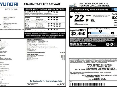 Used 2024 Hyundai Santa Fe XRT AWD/4WD image 16