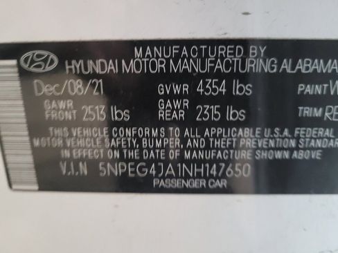Used 2022 Hyundai Sonata SE FWD image 33