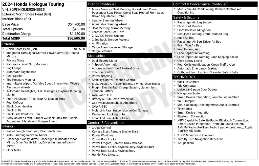 Used 2024 Honda Prologue Touring image 29
