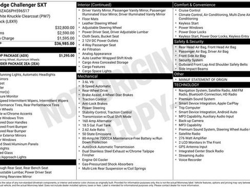 Used 2023 Dodge Challenger SXT w/ Blacktop Package RWD image 34