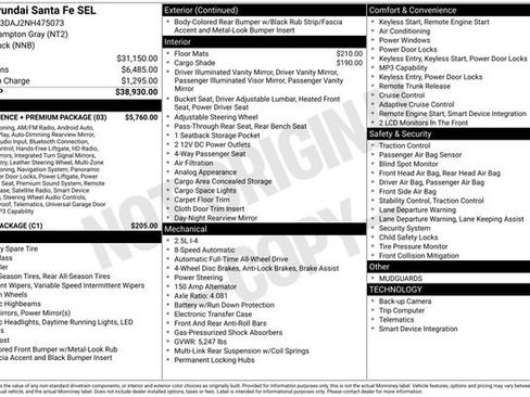 Used 2022 Hyundai Santa Fe SEL w/ Convenience + Premium Package AWD/4WD image 14