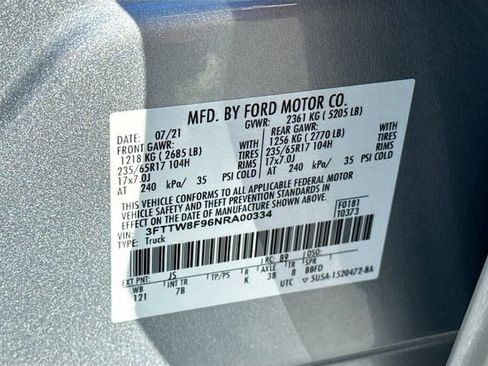 Certified 2022 Ford Maverick XLT w/ Equipment Group 300A Standard image 31