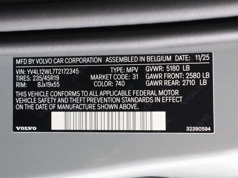 New 2026 Volvo V60 B5 Cross Country Ultra w/ Climate Package image 17