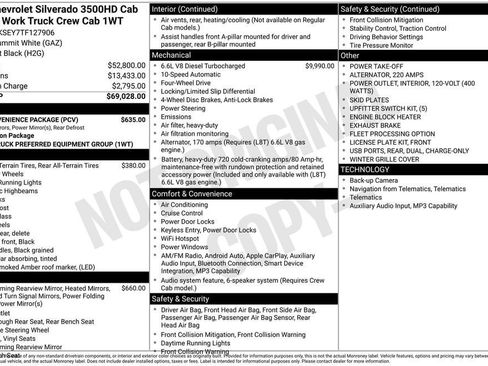 New 2026 Chevrolet Silverado 3500 W/T w/ WT Convenience Package AWD/4WD image 27