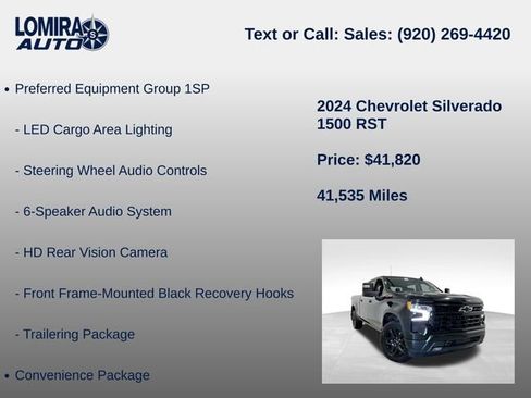 Used 2024 Chevrolet Silverado 1500 RST w/ Z71 Off-Road Package AWD/4WD image 27
