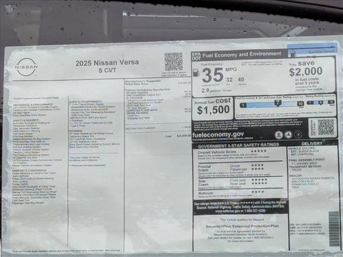 Used 2025 Nissan Versa S w/ S Plus Package image 16
