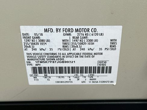 Used 2018 Ford Explorer Limited FWD image 12