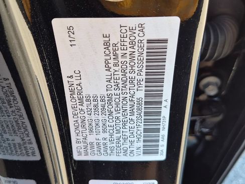 Used 2025 Honda Accord LX image 31