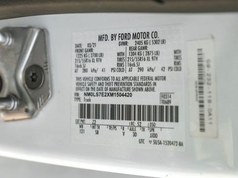 Used 2021 Ford Transit Connect XL FWD image 50