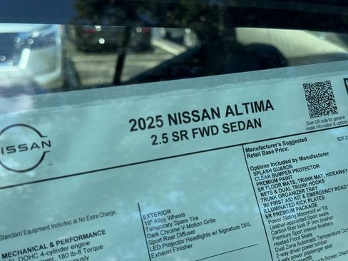 New 2025 Nissan Altima 2.5 SR w/ SR Premium Package image 23