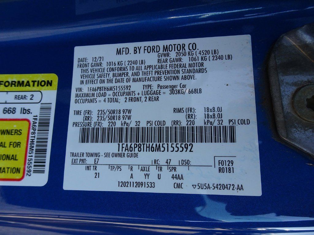 Used 2021 Ford Mustang Coupe RWD image 14