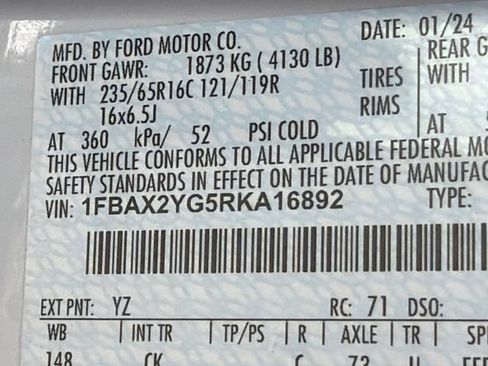 Used 2024 Ford Transit 350 XLT RWD image 26