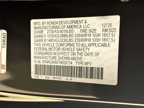 New 2026 Honda Odyssey EX-L image 31