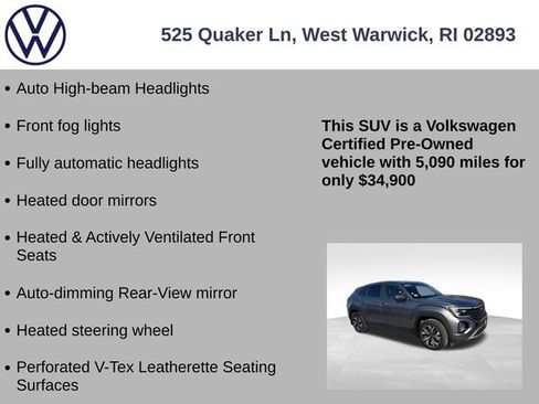 Certified 2025 Volkswagen Atlas Cross Sport SE image 13