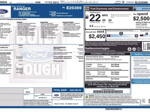 Certified 2024 Ford Ranger XLT AWD/4WD image 9