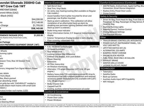 Used 2022 Chevrolet Silverado 3500 W/T w/ WT Convenience Package image 33