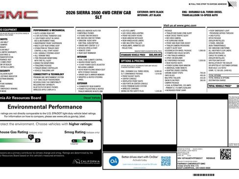 New 2026 GMC Sierra 3500 SLT w/ SLT Convenience Package AWD/4WD image 4