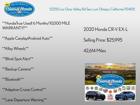 Used 2020 Honda CR-V EX-L image 2