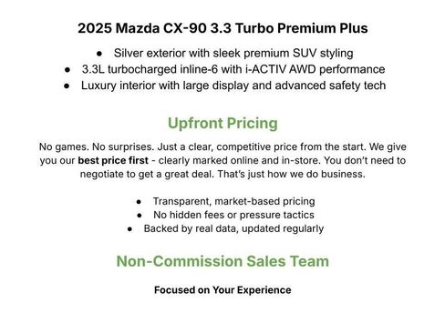 Used 2025 MAZDA CX-90 3.3 Turbo w/ Premium Plus Pkg AWD/4WD image 2
