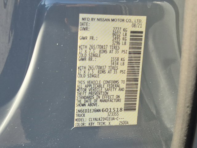 Used 2022 Nissan Frontier Pro-X RWD image 25