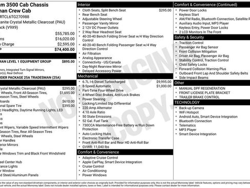 New 2026 RAM 3500 Tradesman AWD/4WD image 3