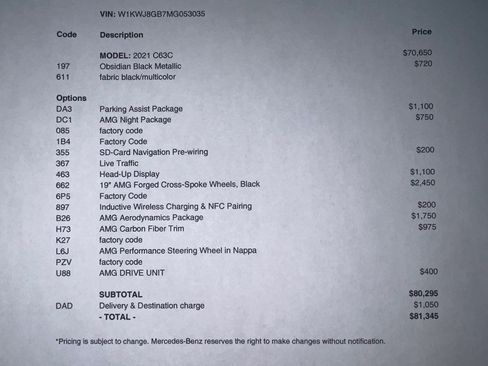 Used 2021 Mercedes-Benz C 63 AMG Coupe image 33