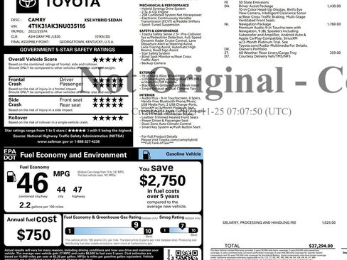 Used 2022 Toyota Camry XSE w/ Navigation Upgrade Package image 2