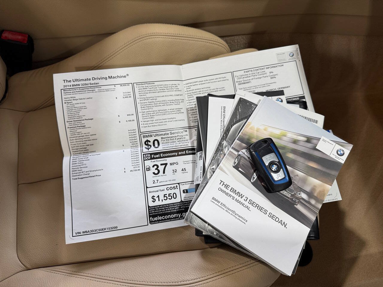 Used 2014 BMW 328d Sedan RWD image 31