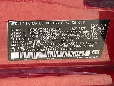 Certified 2025 Honda HR-V Sport image 29