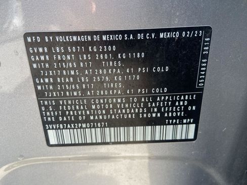 Used 2023 Volkswagen Tiguan S w/ Driver Assistance Package AWD/4WD image 32