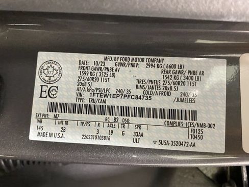 Certified 2023 Ford F150 Lariat w/ Equipment Group 502A High AWD/4WD image 31