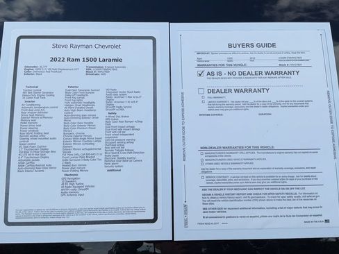 Used 2022 RAM 1500 Laramie w/ Sport Appearance Package AWD/4WD image 26
