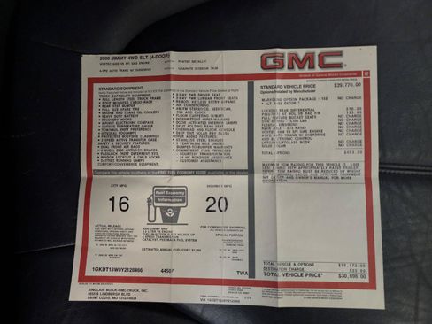 Used 2000 GMC Jimmy SLT AWD/4WD image 32