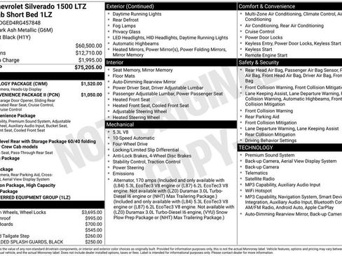 Used 2024 Chevrolet Silverado 1500 LTZ w/ Technology Package AWD/4WD image 2