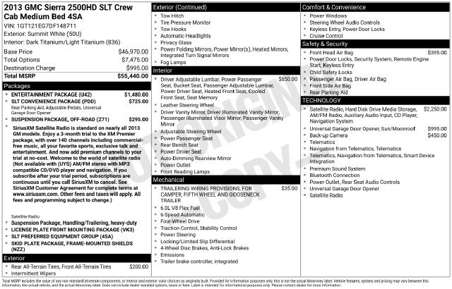 Used 2013 GMC Sierra 2500 SLT w/ Entertainment Package AWD/4WD image 32