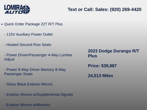 Used 2023 Dodge Durango R/T w/ Tow 'N Go Group AWD/4WD image 6