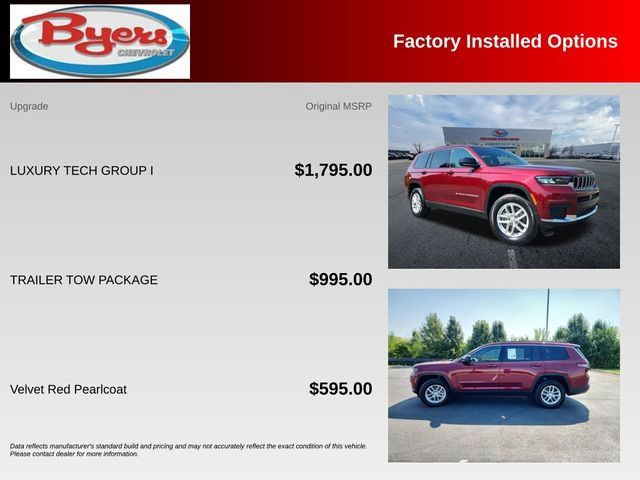 Used 2025 Jeep Grand Cherokee L Laredo w/ Luxury Tech Group I AWD/4WD image 10
